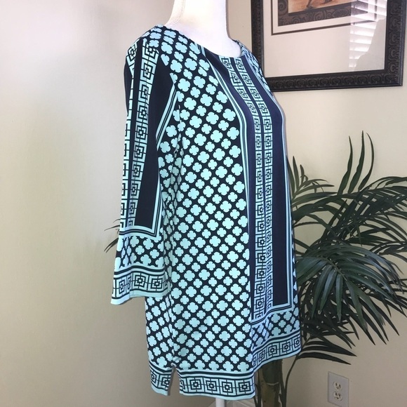 2/$15 Charter Club Stretch Jersey Long Tunic Top L - Picture 3 of 5